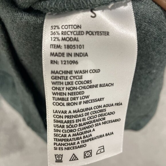 NEW English Laundry Men's S Green Long-Sleeve Crew Neck Waffle Knit Sweatshirt - Picture 6 of 9